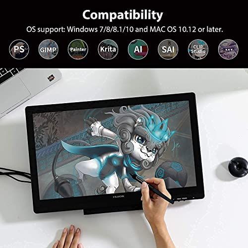 HUION%20KAMVAS%2020%20Graphics%20Drawing%20Tablets%20with%20Screen%20Drawing%20Pen%20Display%20Graphics%20Monitor%20Tilt%20Function%20Battery-Free%20Stylus%208192%20Pressure%20Level%20with%20Adjustable%20Stand%20-%2019.5%20Inch%20-%20Image%209