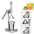 HTS   Heavy Duty Stainless Steel Manual Hand Press Orange Juicer Citrus Squeezer Machine, Professional Lemon Squeezers. 