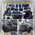 Engine Kit CG 125 Self Start Motorcycle Engine Kit Matt Black Vinyl Proper Fitting 35 pieces. 