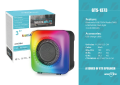 Greatnice GTS 1373 flame light Portable Rechargeable Wireless Bluetooth Speaker With FM Radio USB & SD Card Supported High Quality Sound. 