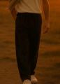 Noir Elegance Relaxed-Fit Trousers - Black for Effortless Style and Comfort. 