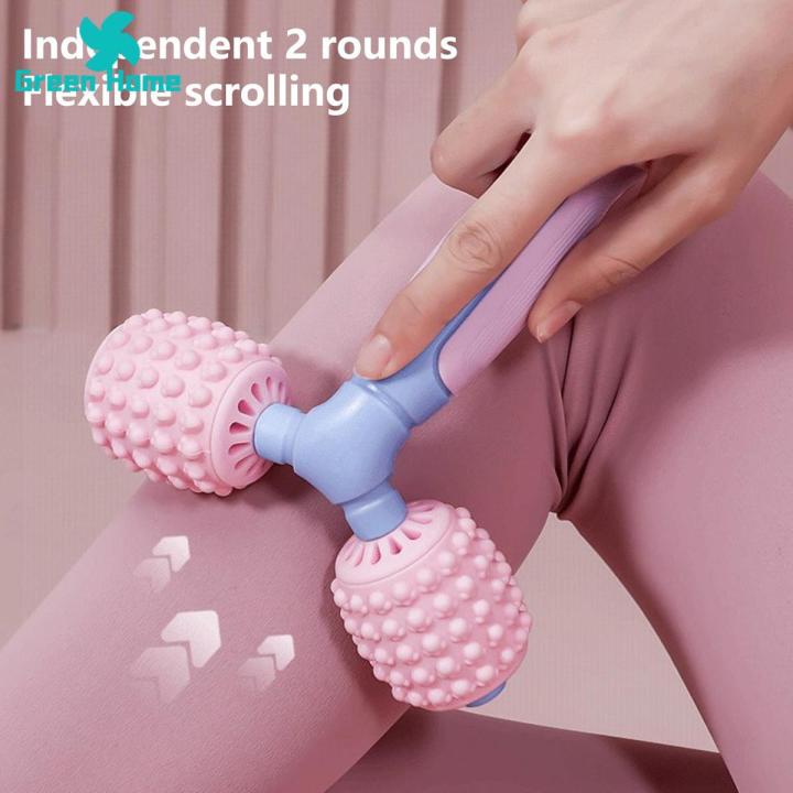 Green Home Massager Stick Anti Cellulite Yoga Abdominal Massage Stick