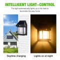 Solar Wall Light Tungsten Design Bulb led Solar Outdoor Garden Wall Light with Sensor Wireless ip65 Solar Wall lamp. 