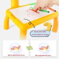 Kids Mini Led Projector Drawing Board Baby Learning Educational Table Picture Tools Painting Interest Toy Boys Girls Birthday Gift. 