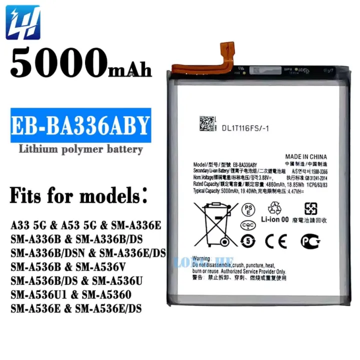 Samsung%20A33%205G%20Battery%20Replacement%20EB-BA336ABY%20Battery%20High%20Quality%20Battery%20with%205000mAh%20&%203.85v%20-%20Image%202