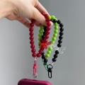 Redmi Poco C75 Back Cover For Girls - Bow Tie Case With Fancy Key Chain - Chain bracelet Case. 