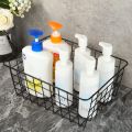 Multifunctional Organizer Wire Basket for Home and Office Use Large Size Black & White Colors (12 inch in length 8.6 inch width 1pc). 