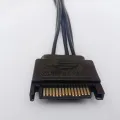 15-pin SATA Male to 8-pin (6+2) PCI-E 20cm Power Supply Cable PCIe Graphics Card Power Adapter Cable | SATA to PCI-E Power Converter GPU Power Cable High-Performance Power Connector Computer Power Supply Cable Gaming PC Power Cable. 