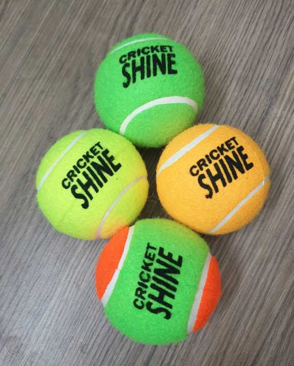 Pack%20of%2012%20Shine%20Tennis%20Balls%20For%20Tape%20Ball%20Cricket%20and%20Tennis%20-%20Image%202
