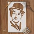 Charlie Chaplin Stencil Used Canvas and Wall Painting Scrapbooking Stamping Embossing Album Paper Card Template.. 