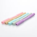 Long Tube Teether Toy Infants Baby Safety Teething Stick Silicone Chewing Biting. 