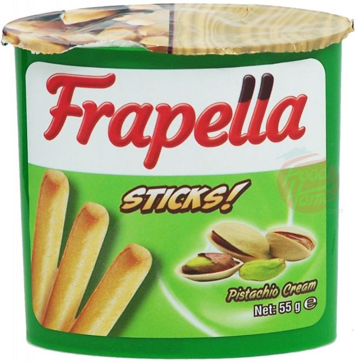 Frapella Sticks! bread sticks with pistachio cream, 55-gram