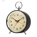 Colorful Hands Alarm Clock Vibrant Color Retro Alarm Clock with Night Light Accurate Quartz Movement Metal Hanging Ring Southeast Asian Buyers' Favorite Analog Alarm Clock for Bedroom. 