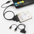 Best USB 2.0 SATA 7+15pin to USB 2.0 Adapter Cable for 2.5 HDD & SDD For Laptop Hard Disk Drive. 