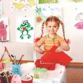 10Pcs/Set 17*12cm Cartoon Frog DIY Layering Stencils Wall Painting Scrapbook Coloring Embossing Album Decorative Template. 