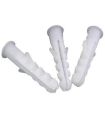 (1000 Pcs Pack) 8 MM - White Plastic Wall Plugs - Rawal Plugs Plastic - Roll Plug - Plastic Gitti Screw Stopper - Screw Plugs - Wall Plugs - PVC Sleeve Gitti - Wood Concrete Screw Flat Nails Plugs - PVC Gitti - Wall Plugs - Rawl Plugs - Screw Sleeves. 