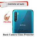 Infinix S5 Back Camera Lens Glass Protector Transparent Clear Camera Flexible Glass Protector For S5 Infinix X652. 