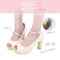 Wholesal Adjustable Shoe Accessories Locking High Heels Anti-skid Straps Bundle Shoelace Ankle Tie Strap Band. 