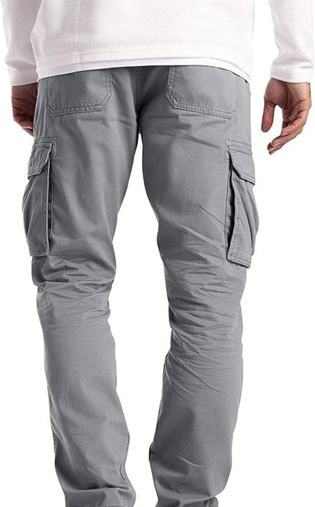 Classics%20Men's%20Cargo%20Jogging%20Grey%20Trousers%20-%20Image%204