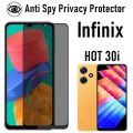 Infinix HOT 30i Privacy Protector 45 Degree HD Tempered Glass Anti Spy Privacy Protector for Infinix Hot 30i. 