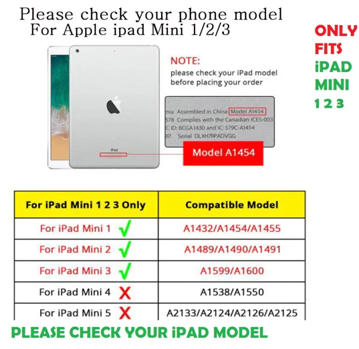 iPAD%20Mini%202/3%205%207.9."%20Tablet%20Case%20360%20%C2%B0%20Rotation%20Book%20Case%20auto%20wake%20case%20Mini%201/2/3%20-%20Image%202