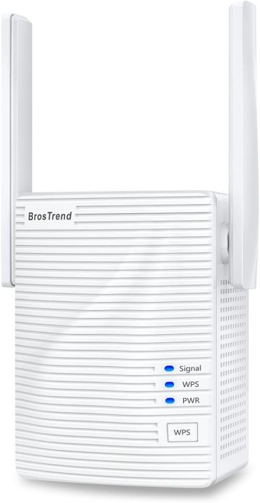 BrosTrend WiFi Extender 1200Mbps , Add Coverage up to 1200 sq.ft. in Your Home, Extend 2.4GHz & 5GHz Wi-Fi, Easy Setup