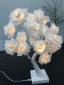 Rose Flower Lamp LED Tree Table Lamp fairy Garland Night Lights Desk Light Wedding Bedroom Party Home decoration. 