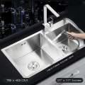 Square Style Sink Faucet | Modern Kitchen Faucet with Bubble Mode | Hot & Cold Water Mixer Tap. 