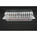 [25pcs/Pack] Plastic Clear Transparent Food Tray Box With Locking Feature / Bakery , Tea Cake, Roll, Cake Rusk, Donuts, Cookies Box. 