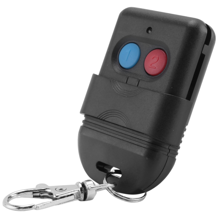8 Dip Switch 330Mhz Smart Copy Remote Control Fixed Code 2 CH Duplicator for Gate Garage Door Opener or Alarm System, Easy Install Easy to Use