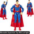 Big Size Superman Hero Avengers Action Figures moveable with Led light toys for kids. 