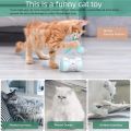 Pidsen Cat Toys Smart Automatic & Manual Electric Kitten Toys for Indoor Cats Rechargeable Remote Control Colourful Light Feathers with Bells Cat Ball for Cats Kitten. 