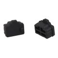 Ethernet Hub Port RJ45 Anti Dust Cover Cap Protector Plug 100Pcs Black. 