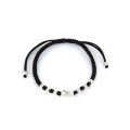 La Monada 14-22 Silver Bead Black Thread For Hand 990 Sterling Silver Bracelet Thread String Rope Bracelets For Women Silver 990. 