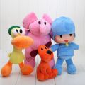 【Ready Stock 6Pcs Pocoyo Elly Pato Loula Soft Plush Stuffed Figure Toy Doll Xmas Gift. 