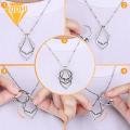 Alloy Necklace Adjustable Length Necklace Ring Holder Pendant Perfect Gift for Wife/girlfriend Southeast Asian Buyers' Favorite Pendant Necklace. 
