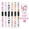 Disney The Aristocats children's watches cartoon character Marie Cat LED Waterproof Electronic Sports Bracelet Watch kids gifts. 
