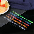 Elegant Plastic Flatware Home Dining Utensils Colorful Party Skewers Transparent Dessert Picks Disposable Plastic Fruit Forks. 