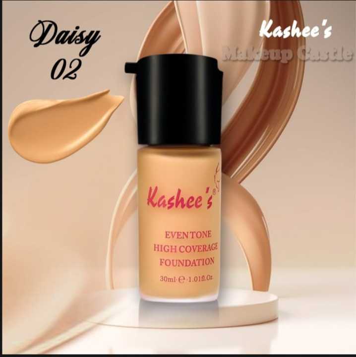 Kashees Foundation High coverage Foundation 24 Hours long lasting 45mle 1.18ft.oz Best coverage