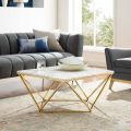 Center Table Nest Style New Design Modern Furniture Golden Frame with Marble Texture Sheet 3-3 Size. 