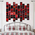 Customize 50 RED Wall Aesthetic Pictures, Decor for Girls, Wall Collage Kit, Collage Kit for Wall Aesthetic, VSCO Girls Bedroom Decor, Aesthetic Posters, Collage Kit. 