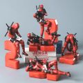 Deadpool Groot Anime Action Figure Sitting Posture Model X-Men Mini Doll Car Decoration Marvel Collection Figurine Toys Gift Golven Toy. 