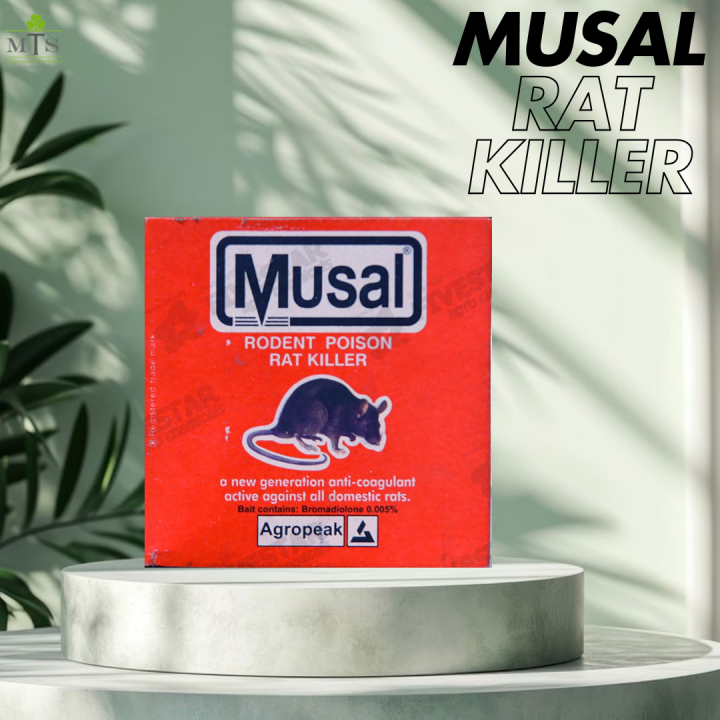 1 Pack Musal Rat Killer Bait – Strong Rat Poison for Home, Office & Warehouse | Fast-Acting Rodent Control Solution | Safe & Effective Pest Killer