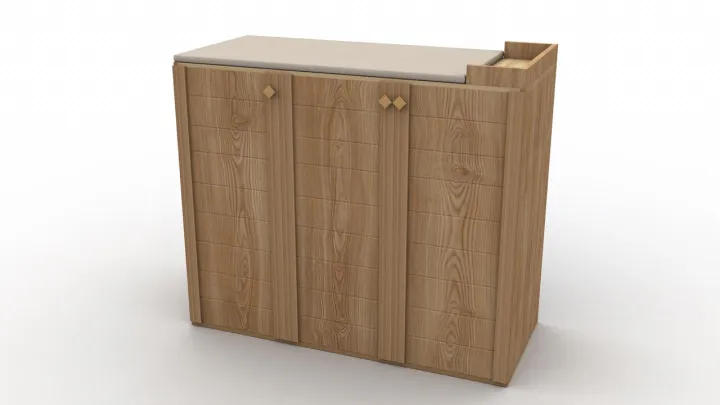 IS-001%20-%20Oak%20Wood%20Iron%20Stand%20with%203%20Cabinets%20Chest%20of%20Drawer%20Dark%20&%20Light%20Brown%20Polish%20Finish%20Storage%20Chester%20-%20Image%207