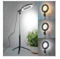 Professional Ring Light 26cm with 7.5ft Extra long Tripod Stand & Phone Holder for YouTube Video, Desktop Camera Led Ring Light for Streaming, Makeup, Selfie Photography Compatible with iPhone Android. 