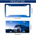 Metal DIY Car Tags Sublimation License Plate Sublimation License Plate Frame Blank License Plate Aluminium Bracket. 