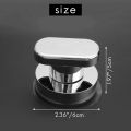 Suction Cup Handle Door 2 Pieces Fridge Glass Mobility Handle Silver. 