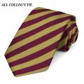 Waodeals: All College Tie - Men Students Neck Tie, College Uniforms Ties for Boys Students Maroon and Gold Striped Striped Neckwear Tie. 