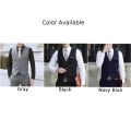 Men's Formal Business Vest Suit Slim Fit Tuxedo Waistcoat. 
