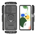 For Xiaomi Redmi Note 12 Pro 5G Case Slide Camera Protection Shockproof Back Cover with Ring Kickstand. 